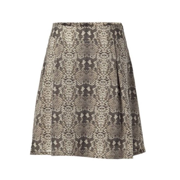 Marc Jacobs Dresses & Skirts - Marc Jacobs Silk Mini Skirt 2 XS Python Snakeskin Snake Print A-Line Swing